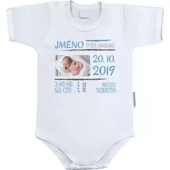 Dětské body s krátkým rukávem Narození miminka 01