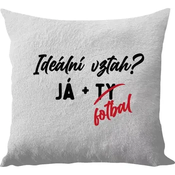 Polštář Polštář bílý 40x40 cm - dlouhý chlup Ideální vztah