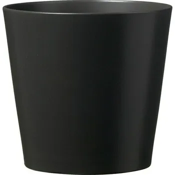 Soendgen Keramik Dallas Esprit Obal na květináč, ø 24 cm, 24 cm, keramika, matný antracit&nbsp;078/024/0207