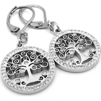 Náušnice Steel Jewelry Náušnice STROM ŽIVOTA Chirurgická ocel NS231264 dárkové balení zdarma