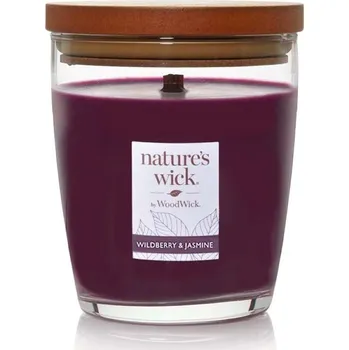 Svíčka Nature's Wick by WoodWick Vonná svíčka Wildberry & Jasmine, lesní plody, jasmín, 284 g&nbsp;38612