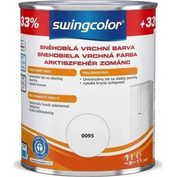 barva na zeď Swingcolor Bílý email, bílý, polomatný, 1 l 6168.T0001.0095