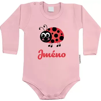 Kojenecký body Dětské body s dlouhým rukávem Beruška se jménem