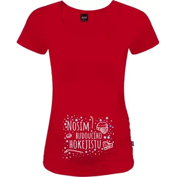 Těhotenské tričko Johanka Nosím budoucího hokejistu