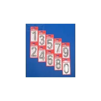 Nábytkové kování Satos Číslice "0" na dveře NZ 75mm Ni-broušený "AKČNÍ CENA BEZ SLEVY"