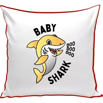 Polštář Polštář barevný 32x32 cm Baby Shark