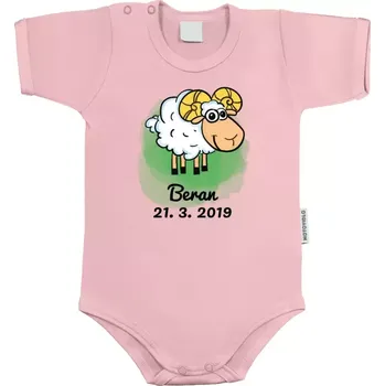 Kojenecký body Dětské body s krátkým rukávem Beran 21. 3. až 20. 4.