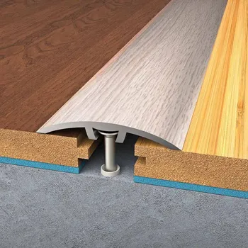 Podlahová lišta BOHEMIA PROFIL Přechodový profil 930/2, dub bílý, hliníkový, 30 × 900 mm, hmoždinkový 39232