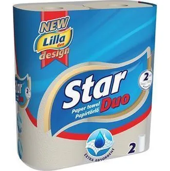 OOPS Kuchyňské papírové útěrky Star Duo, 2 role, dvouvrstvé ,balení 2 ks 19504