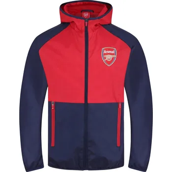 Pánská větrovka Arsenal FC Dětská Bunda Arsenal FC, kapuce, modro-červená Velikost: 10-11 r