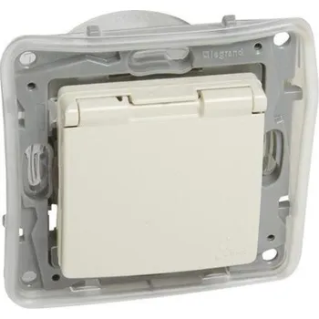 Elektrická zásuvka LEGRAND Zásuvka 764637 16A s clonkami 2P+T IP44 béžová 764637