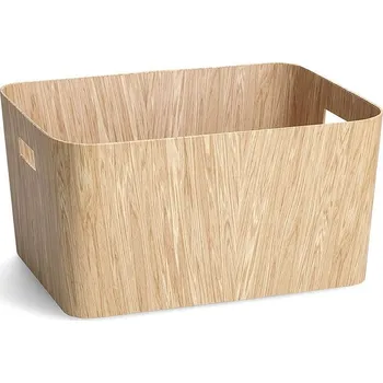 Úložný box Zeller Present Úložný koš, 39,5 × 30,5 × 20,3 cm, karton, dekor dřeva&nbsp;14432