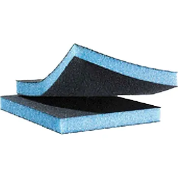 Brusný kotouč Hermes 6005818 | Brusná houba dvoustranná Premium 97x123x12 mm, korund/PU pěna Z100