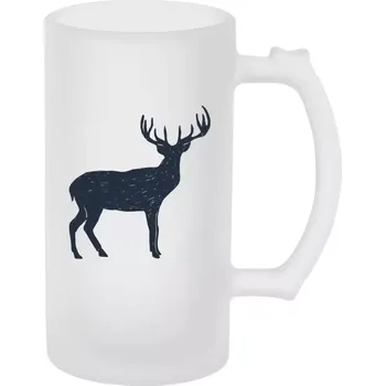 Sklenice Půllitr pro myslivce - Jelen - matný