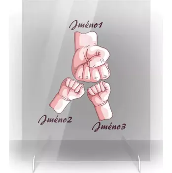 Fotokniha Plexi obrázek Ručičky se jménem