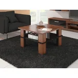 Konferenční stolek DARGANATA A, švestka wallis/černý lesk, 5 let záruka + vyzvednutí ZDARMA