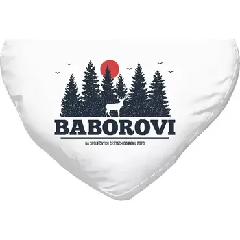 Polštář Polštář srdce 40x35 cm Na společných cestách