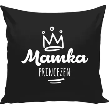 Polštář Polštář černý 40x40 cm Mamka princezen