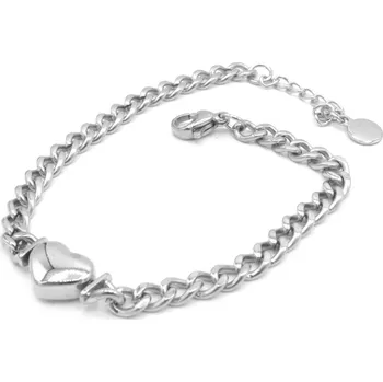 Náramek Steel Jewelry Náramek se srdcem z chirurgické oceli NR220164 dárkové balení zdarma