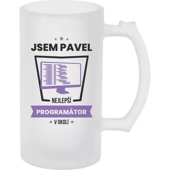 Sklenice Půllitr pro programátory - Nejlepší v okolí - programátor - matný