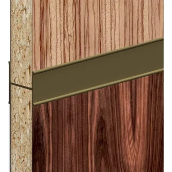 Nábytkové kování Sada pro posuvné dveře upevnění skla, 1800 mm, bronzová 219-023