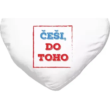 Polštář Polštář srdce 40x35 cm Češi, do toho!
