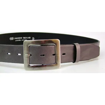 Opasek PENNY BELTS Kožený opasek 10850 šedý - 90 cm