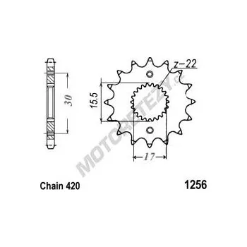 Řetězová sada pro motocykl Řetězové kolečko HONDA CR 85 velká kola rok 03-07