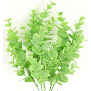 Autronic Eukalyptus. Květina umělá plastová. Zelená barva SG5650