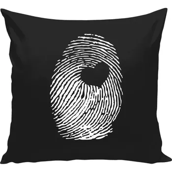 Polštář Polštář černý 40x40 cm Otisk