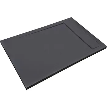 Sprchová vanička New York Sprchová vanička, 100 × 80 cm, vláknitý plastový kompozit, černá PL90810080N