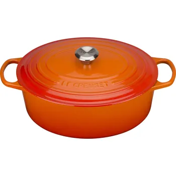 Pánev Le Creuset, Pekáč Signature oválný 33 cm ohnivě oranžový - Formadore