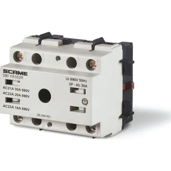 vypínač SCAME Spínač MANOVRA 40A 4P na přední panel 590.YA405R