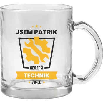 Hrnek 330 ml - skleněný Nejlepší v okolí - technik