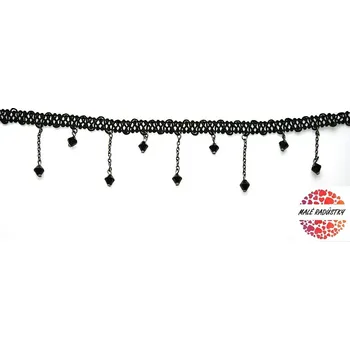 Náhrdelník Fashion Jewerly - Krajkový náhrdelník s kamínky 464