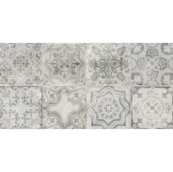 Dekor Kalina Patchwork Gris, 250 × 500 mm, matný BAU2106