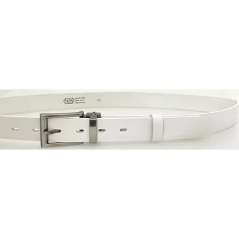 Opasek PENNY BELTS Kožený opasek 30-020-1-00 bílý - 90 cm