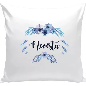 Polštář Polštář bílý 40x40 cm Nevěsta - peříčka