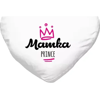 Polštář Polštář srdce 40x35 cm Mamka prince