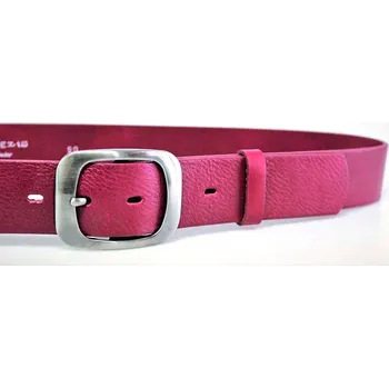 Opasek PENNY BELTS Kožený opasek 9953 fuchsiový - 90 cm
