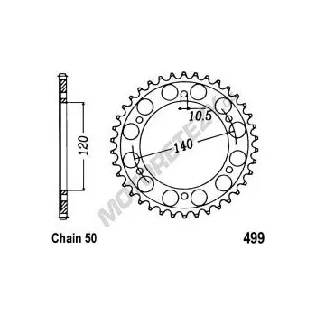 Řetězová sada pro motocykl Rozeta SUZUKI GSX-R 1300 R Hayabusa rok 99-07