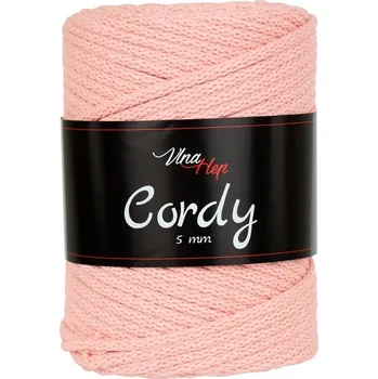 Vlna-hep Cordy šňůry 5mm - 8011 meruňková