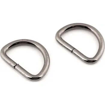 Polokroužek 20mm černý nikl (1ks, obecný kov)