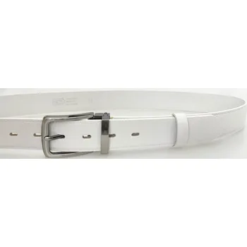 Opasek PENNY BELTS Kožený opasek 35-020-2-00 bílý - 115 cm