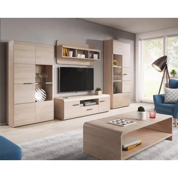 Obývací stěna Laski Obývací pokoj Link Zvolte možnost: s osvětlením