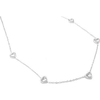 Náhrdelník Steel Jewelry Náhrdelník srdce z chirurgické oceli NH220260 dárkové balení zdarma