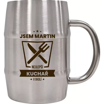 Sklenice Nerezový chladicí půllitr Nejlepší v okolí - kuchař
