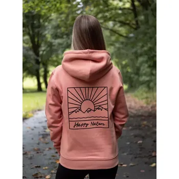 Dámská mikina Zachraňte dámská lososová mikina Západ - volný střih Lososově růžová XXS