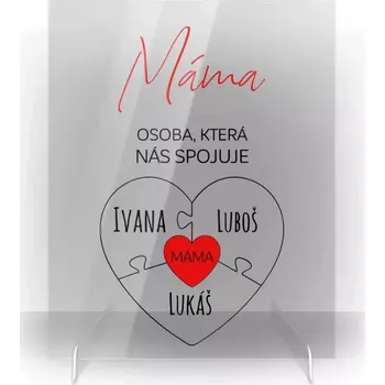 Fotokniha Plexi obrázek Máma - osoba, která nás spojuje
