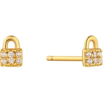 Náušnice Dámské náušnice Ania Haie E032-03G Mincovní stříbro Zlatá (0,5 cm)